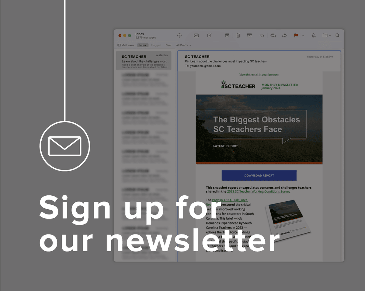 Dive deeper into findings from the 2025 #SCTeacherExitSurvey with the new data visualization from #SCTEACHER, coming next week.

Get the data visualization directly in your inbox on Tuesday by signing up for our monthly newsletter: heyor.ca/XftKpx

#sc #scschools #k12