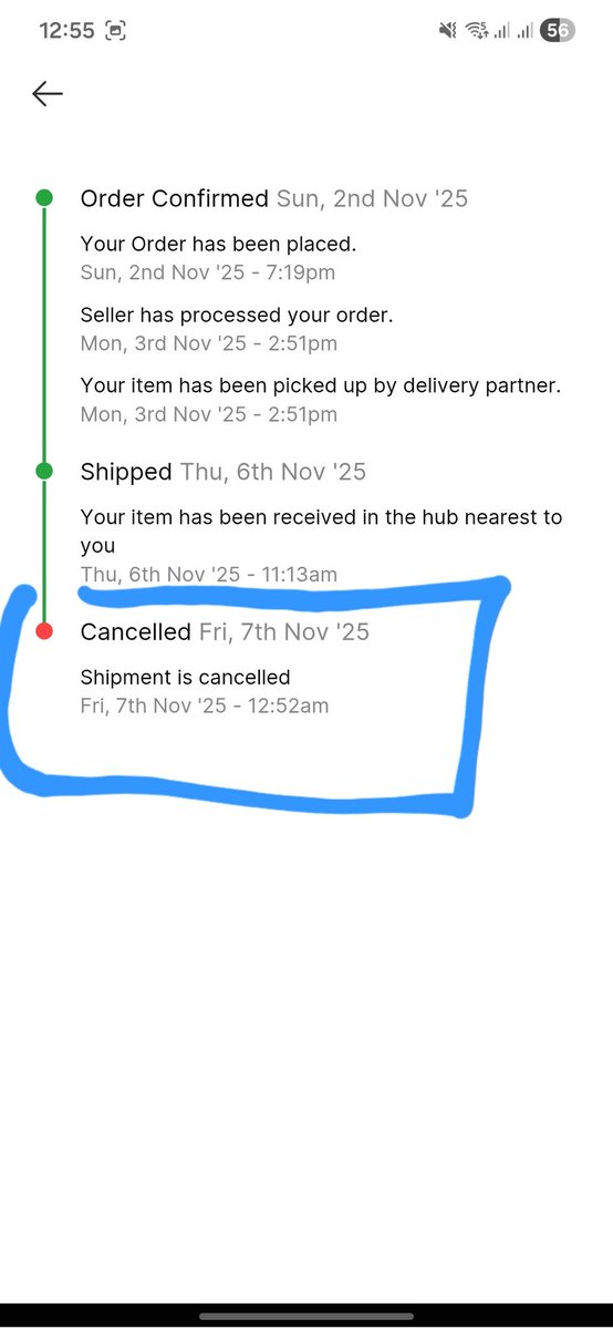 shivampandayy's tweet photo. Hey @Flipkart I ordered a trolley bag at a lower price with delivery due on 7th Nov, but the order was cancelled from your end without my consent. Now the same product is listed at a higher price!
This is really unfair to genuine buyers. #Flipkart #CustomerExperience https://t.co/Pajlt0FF8d