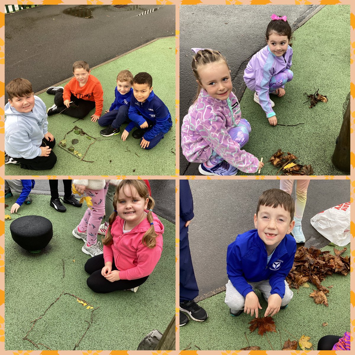 HolyChildPSBel's tweet image. P3a made natural pictures and necklaces using leaves, sticks and acorns they collected. 🍁 🌿🍂🍃

#SharingCaringLearning #outdoorclassroomday #outdoorlearning @OutdoorClassDay