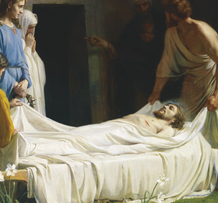 Rosalía tumbada en el escenario envuelta en sábanas mientras el público la mira, igual a Jesús envuelto en un sudario luego de su muerte mientras sus discípulos miran su cadáver 👀

GOD COMPLEX...