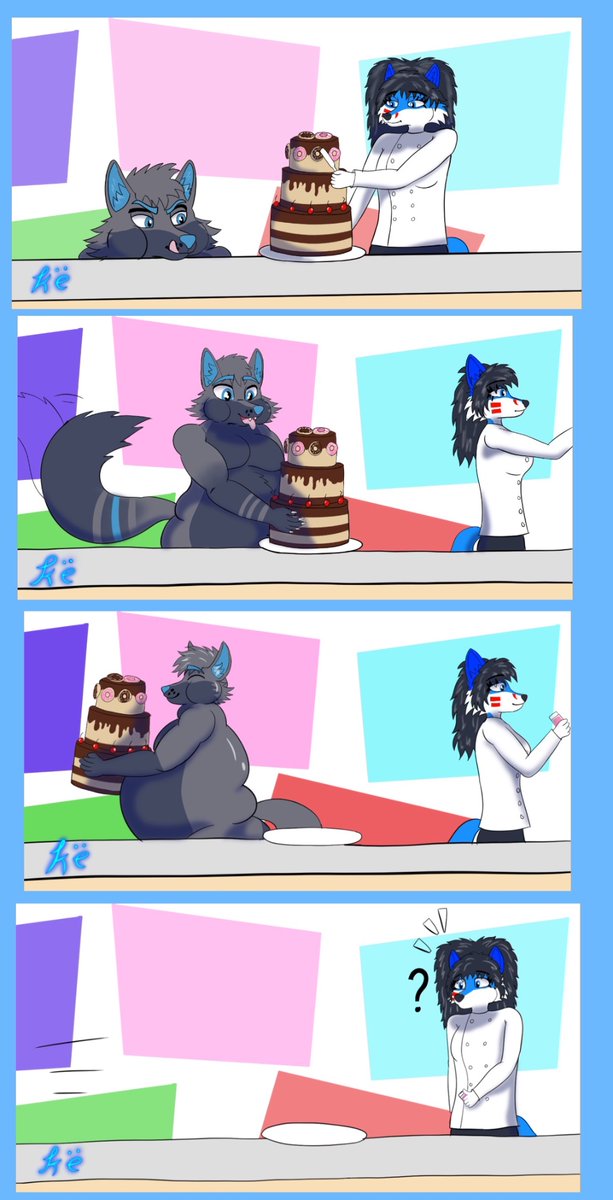 Did you steal my cake <a href="/BlubberButtWolf/">Zaruza Xen & Basil 🔜FC 🤔TFF???</a>  ???

#furry #fursona #furrycommunity
