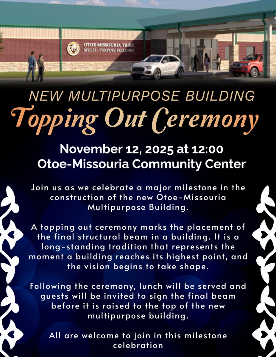 You're invited! #otoemissouria #toppingoutceremony #Construction