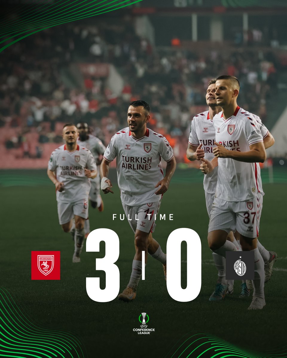 ⏱️ 90+4' :  Maç bitti!

Samsunspor 3 - 0 Hamrun Spartans FC

#SAMvHMR #Samsunspor #UECL #AtatürklüArma #FromSamsuntoEurope #UEFA #ConferenceLeague