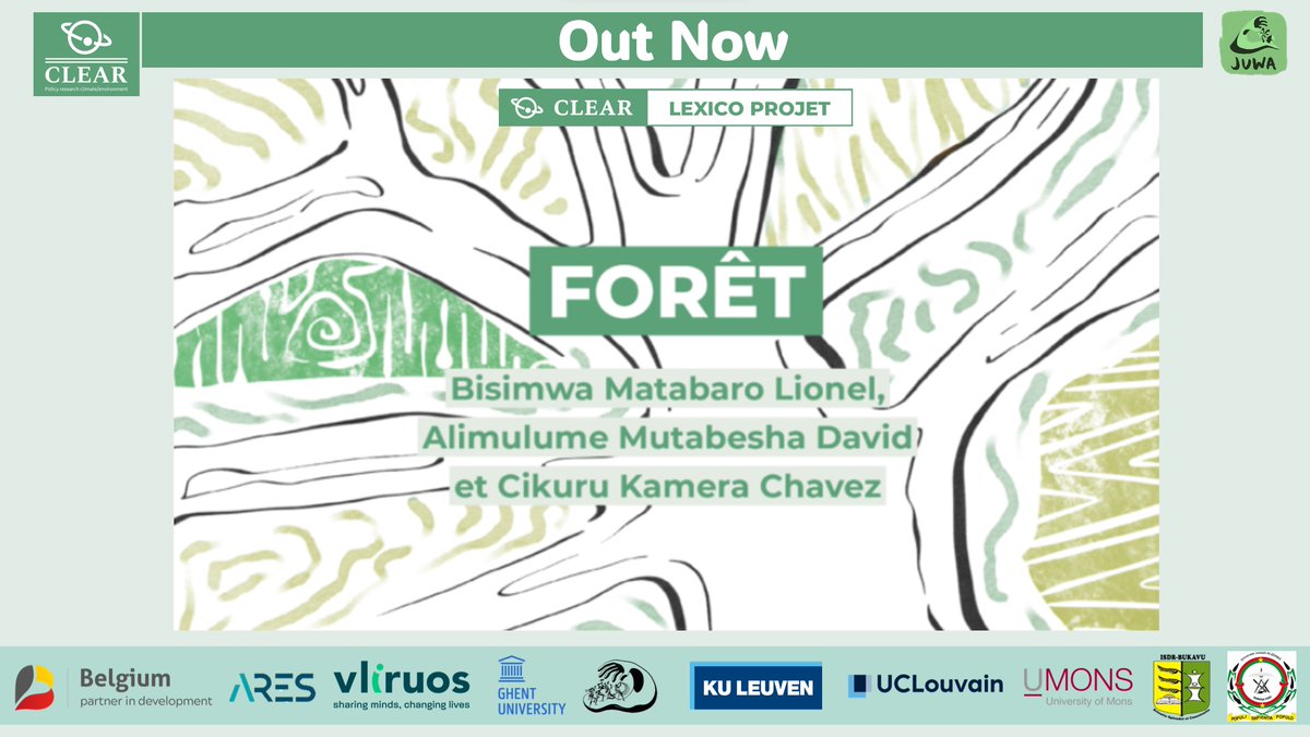 [#OutNow] Dans #CLEARPSP #LexicoProject <a href="/Lionelbisimwa/">LIONEL BISIMWA CiriMat</a> <a href="/DavidMutabesha/">David mutabesha</a> &amp; <a href="/chavez_kamera/">Chavez Kamera</a> explorent la complexité du concept #Forêt sur terrain, entre imaginaires culturels, enjeux politiques, économiques &amp; scientifiques.
📰FR👉clearnetwork.be/fr/blog/2025/1…
📰EN👉clearnetwork.be/blog/2025/11/0…