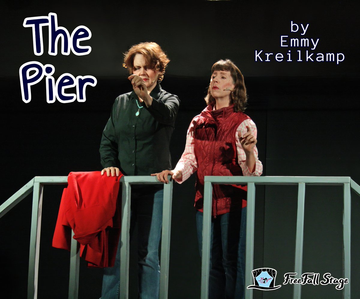 FreeFallStage's tweet image. The 5th and final play up in our New Works' Weekend is "The Pier", by Emmy Kreilkamp.

Starring Amy Woodman and Jean Thompson.

OPENING TONIGHT and running through November 8, 2025 for 4 performances ONLY.

For today only, ALL TICKETS ARE $10 ONLINE.
See freefallstage.com/shows/new-work…
