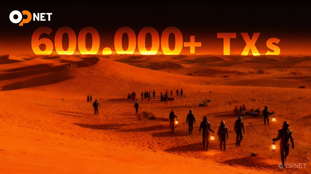 Over 600,000 transaction since Odyssey launched.

Bitcoin-native smart contracts handling swaps, staking, and settlements all on Layer 1.

This is what programmable Bitcoin looks like in action 🍊💊