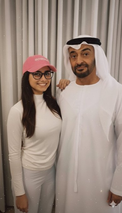 لقيت الصوره ذي منتشره بكثره وهي معدلة بالذكاء الاصطناعي وليست صحيحة الهدف منها الاساءة للفنانة ميا خليفة وتشويه سمعتها