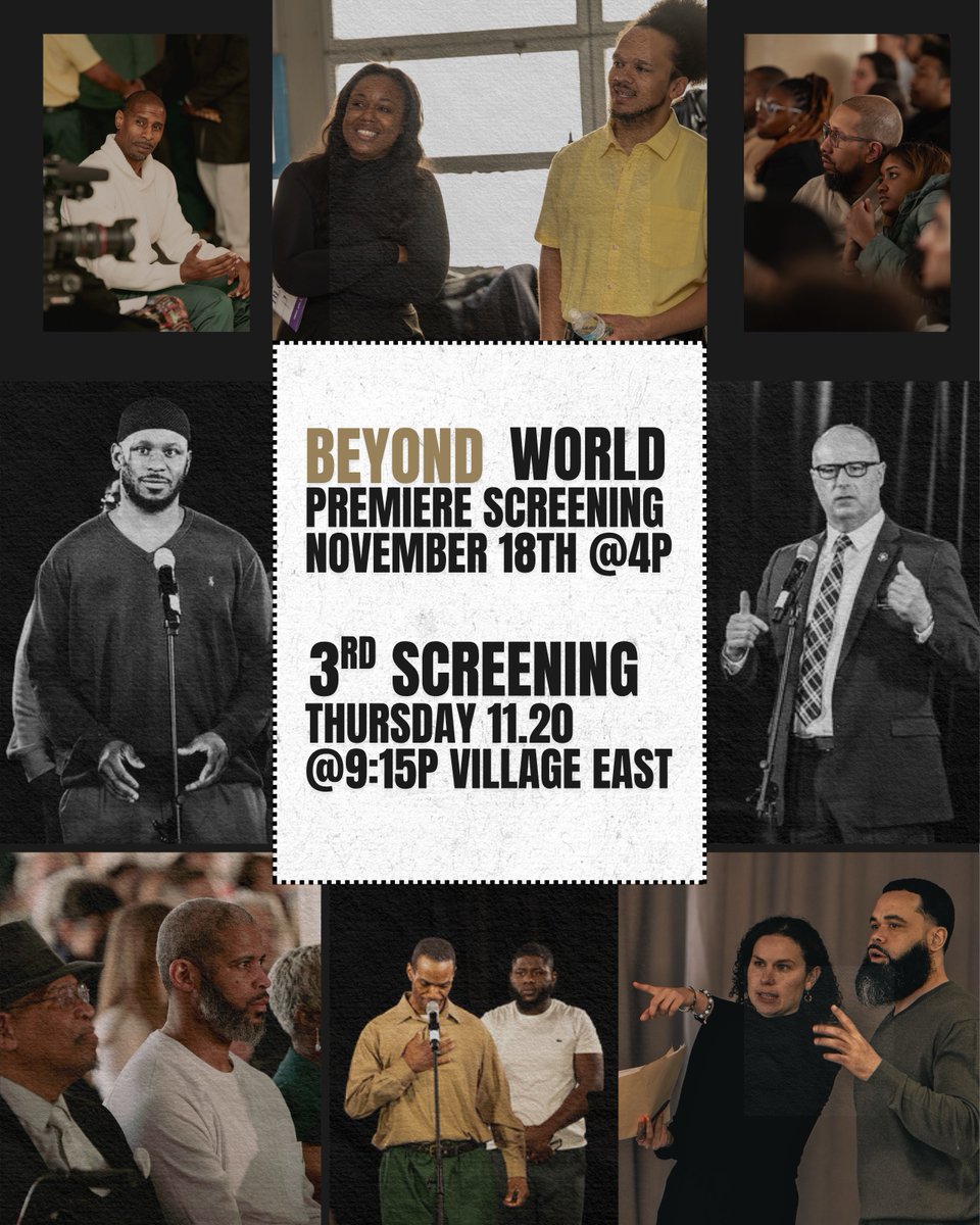 beyonddocu's tweet image. BIG NEWS! Thanks to your incredible support, @docnycfest has added a THIRD screening of BEYOND!!
Thurs. 11/20, 9:15 pm at Village East! Get your tickets at the link in bio!