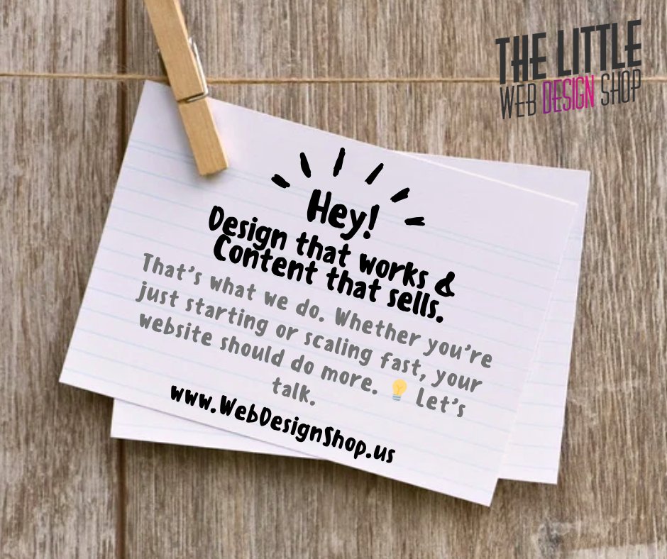 WebTLWDS's tweet image. Design that works. Content that sells. #webdesign #website #contentmarketing #greatdesign WebDesignShop.us