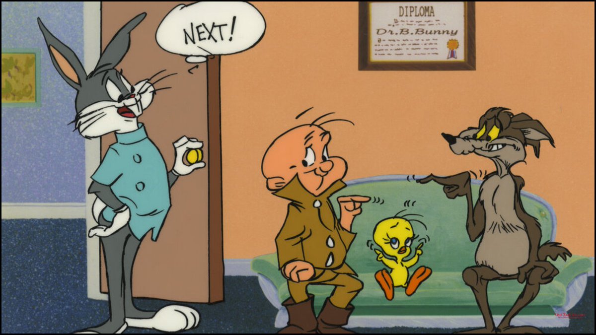 🕒 Who gets in that exam room first? 

Who finds the carrot, who hides the acme gadget, who’s sneaking the birdseed? When cartoon legends go check in, appointment time becomes mayhem. 🥕

#ChuckJones #LooneyTunes #ClassicCartoons #AnimationArt #ChuckJonesGalleries