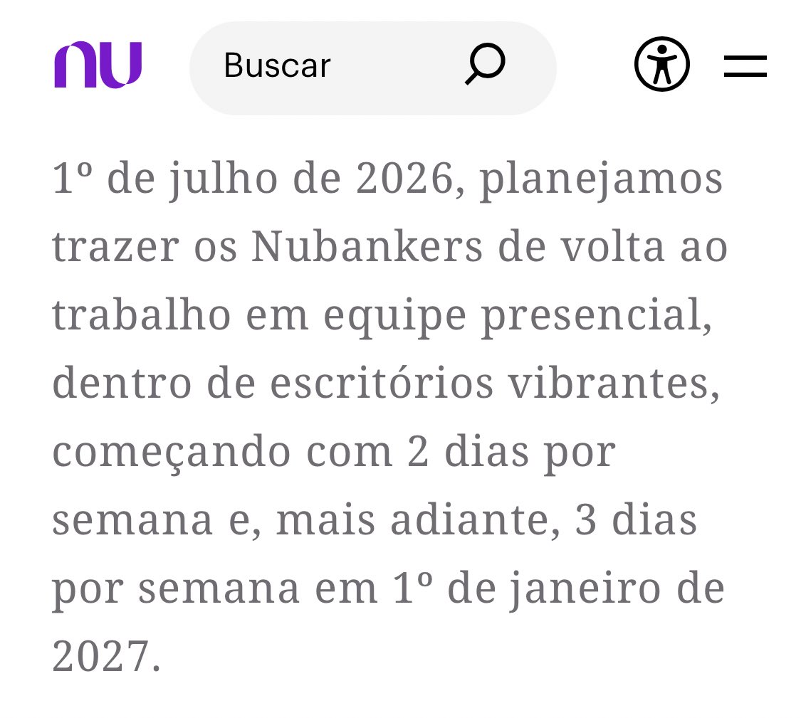 Nubank agora é presencial camaradas!!!!!
