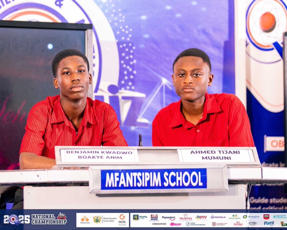 Any challenger !!?? Big congratulations to Mfantsipim School! Winners of #NSMQ2025 ! 

The 149th anniversary go pap! 🔥