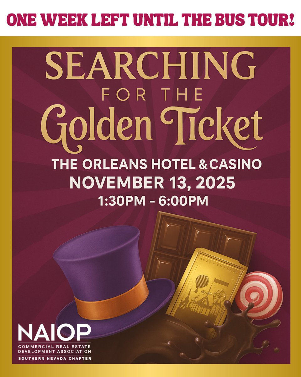 Join us Thursday, November 13th at The Orleans, for the NAIOP Southern Nevada Bus Tour, a full day of #LasVegas market insights, property information, and the chance to connect with some of the top minds in commercial real estate. Register here: lnkd.in/gE3-anSz