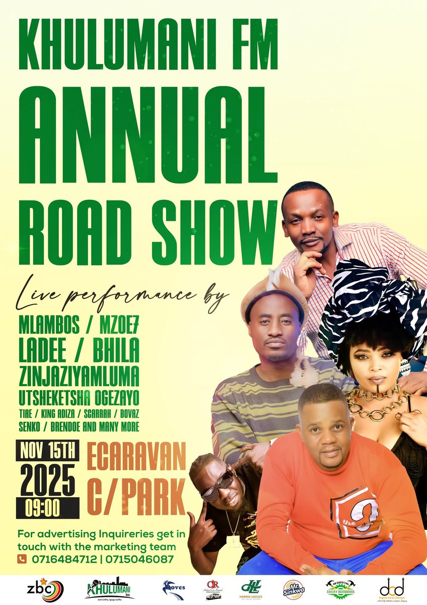 Calling all Cowdraypark residents. On the 15th of Nov, I'm bringing <a href="/khulumanifm95/">Khulumanifm Radio</a> to the hood, I've told them I'm the hottest artist from Cowdraypark. If you've got me, expect a huge turnout, It's gonna be a massive party, so bring your camp chairs. Let's show up and show out.