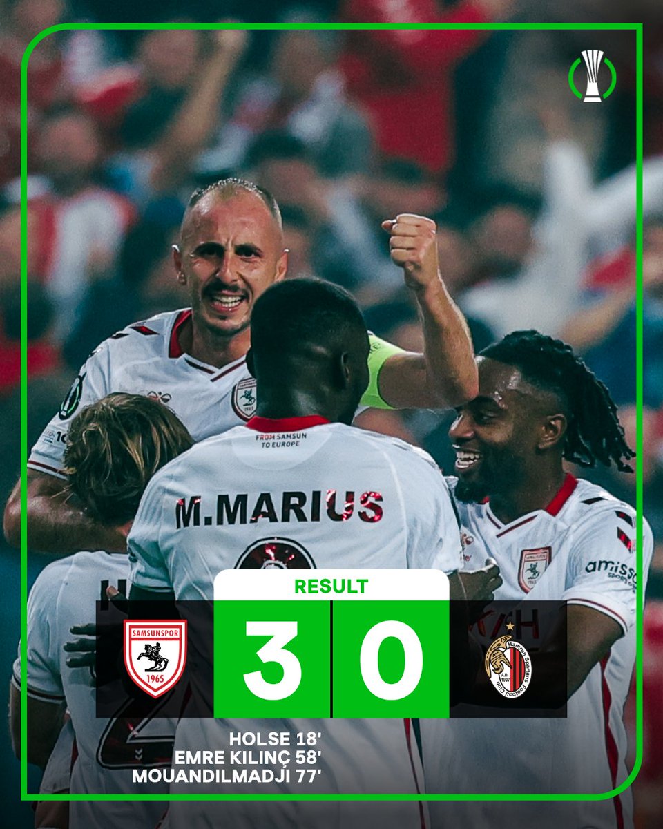 Samsunspor dominant at home 💪

#UECL