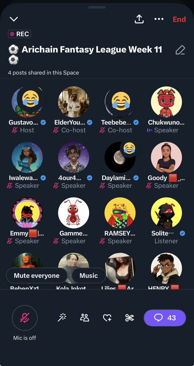 phocus__t's tweet photo. In good and bad times, we show up, we engage and have fun, it’s all love ❤️ and fun. 🤩 Our Thursdays haven’t been the same again, fun fun fun fun. Thank you all for always making it happen. 

#arichainfpl @Ari_Michelle9 @haeriweb3 @daylami @AcupofTii @elvis_osawe @Chukwunons25577 @Iwa_lewa1 @LArichain @pretti_goody @AlisonSokuma @AdamRashford45 @IAMTHEVIPE60199 @mikejujah etc powered by @arichainfpl 

Happy birthday 🎊 to our mega OG @onuohae02 . We wish you a great one. 

Congratulations 🎊 to all the Ari-c winners, kindly Send me a DM of your wallet addresses @pretti_goody @IAMTHEVIPE60199 @kolajokotogun