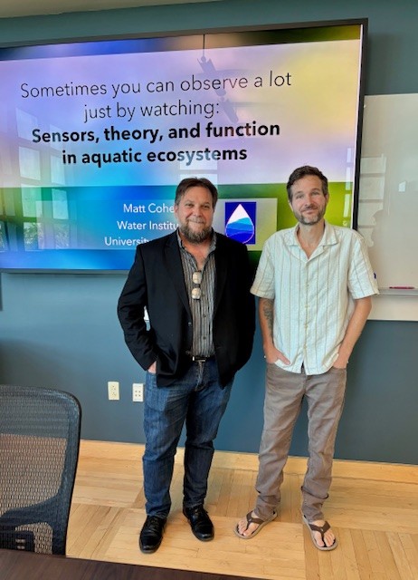 A huge thank you to Matt Cohen and everyone who joined us in person and on Zoom to discuss the importance of sensing tech in monitoring aquatic ecosystems!

If you missed the live session, the recording is available here: bit.ly/4oRTzOg