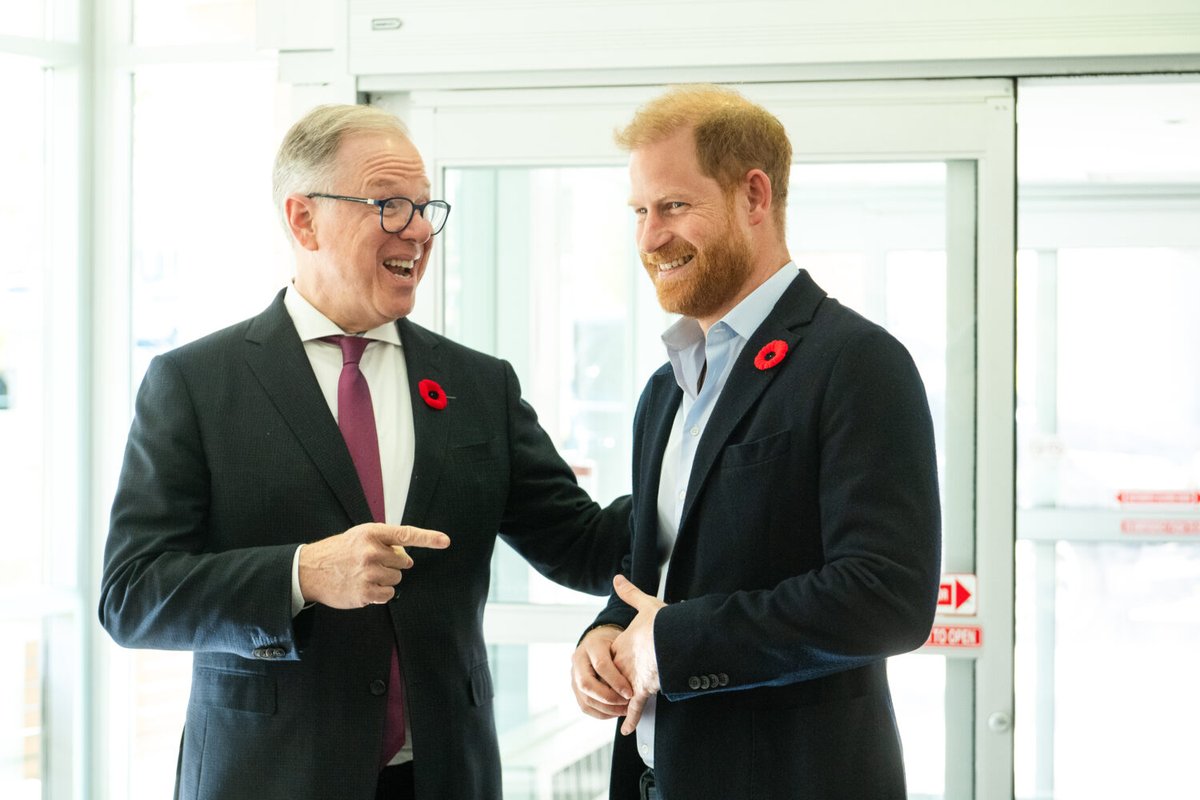 "The Duke observed veterans engaged in various creative activities such as painting, ceramics, and photography, each offering comfort, purpose, and an outlet for processing experiences that words sometimes cannot capture."
#PrinceHarryinCanada
