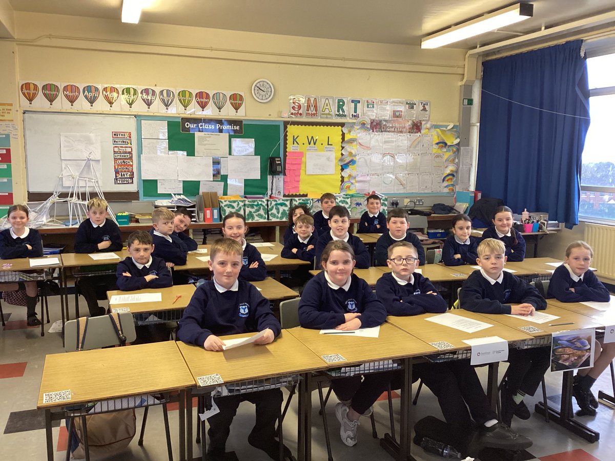 HolyChildPSBel's tweet image. P6C took part in an online STEM workshop with architect, Olivia and engineer, Fionnuala to discuss plans for their future house and town. 
#SharingCaringLearning #STEM #STEAM @SentinusNI