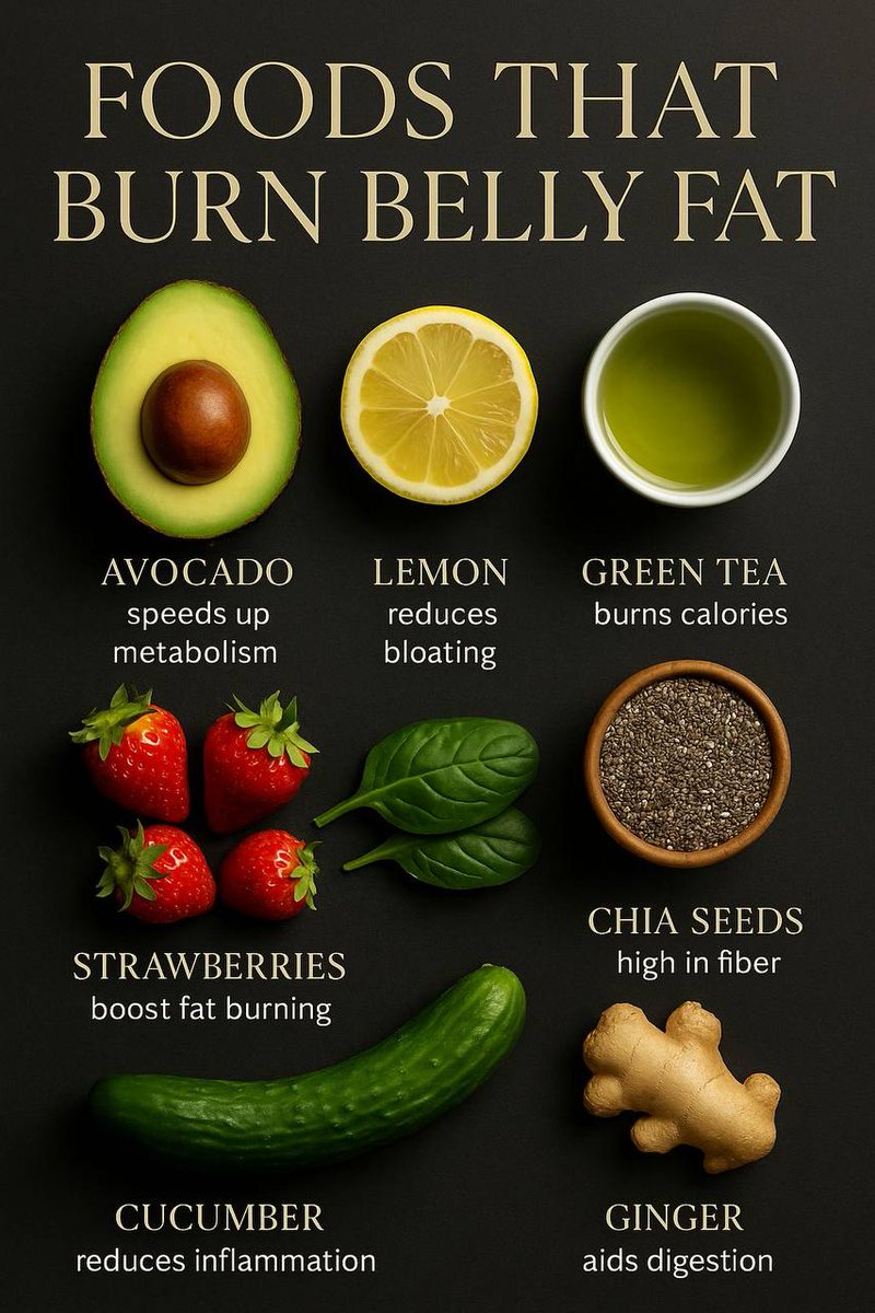 food_health_joy's tweet image. Foods That Burn Belly fat🍋
