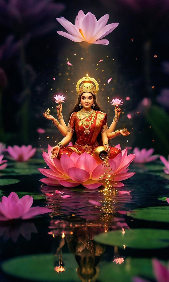 Geetashloks's tweet image. If you are not busy, then reply with Jai Maa Laxmi 💗