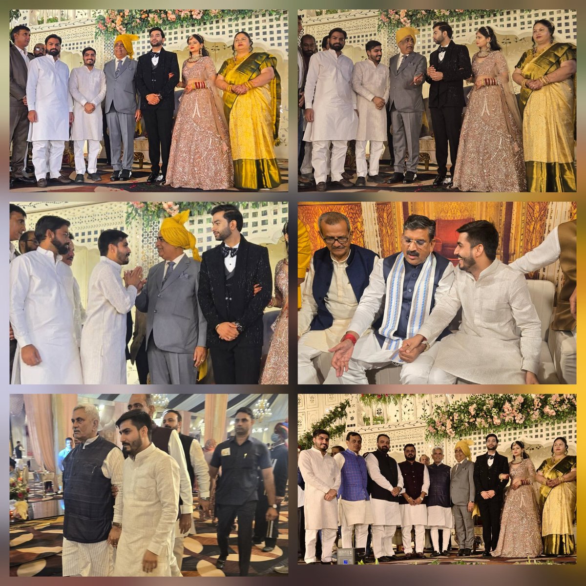 ManjeetGoswami_'s tweet image. आज रात्रि जींद में भाजपा के वरिष्ठ नेता श्री जवाहर सैनी जी और पूर्व नगर परिषद चेयरपर्सन श्रीमती पूनम सैनी जी के पुत्र डॉ.नीतेश सैनी के विवाह समारोह में शामिल हुआ।नवविवाहित वर-वधू के सुखमय,समृद्ध और प्रेमपूर्ण वैवाहिक जीवन की मंगलकामना करते सभी परिवारजनों को बधाई एवं शुभकामनाएं दी