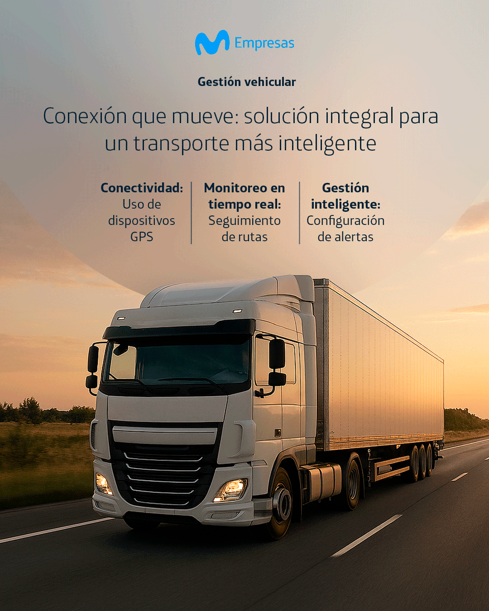 FabianHdezR's tweet photo. ¿Sabías que tu flota puede ser más segura, eficiente y rentable?

Con la solución de Gestión Vehicular de @MovistarEmpCo, monitorea en tiempo real la ubicación, el estado y el comportamiento de cada vehículo.

Conoce más 👉 https://t.co/2O7nzmb4qM https://t.co/wvibcXTiA6