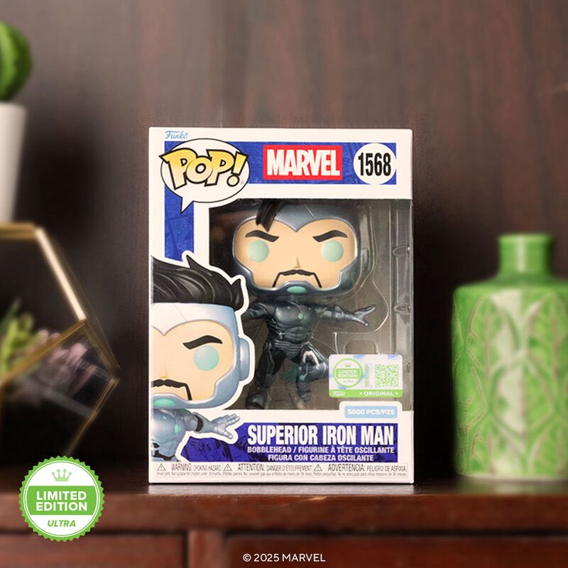 LEFunkoDB's tweet image. 049: Superior Iron Man Funko POP! - 1/5,000

Release: 17/10/25

Limited Edition, 5,000 Pieces Only (Ultra)

Funko Exclusive

#Funko #FunkoPOP #LimitedEdition #Marvel #IronMan