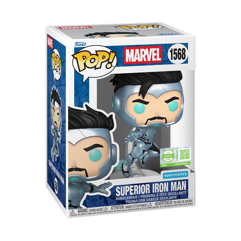 LEFunkoDB's tweet image. 049: Superior Iron Man Funko POP! - 1/5,000

Release: 17/10/25

Limited Edition, 5,000 Pieces Only (Ultra)

Funko Exclusive

#Funko #FunkoPOP #LimitedEdition #Marvel #IronMan
