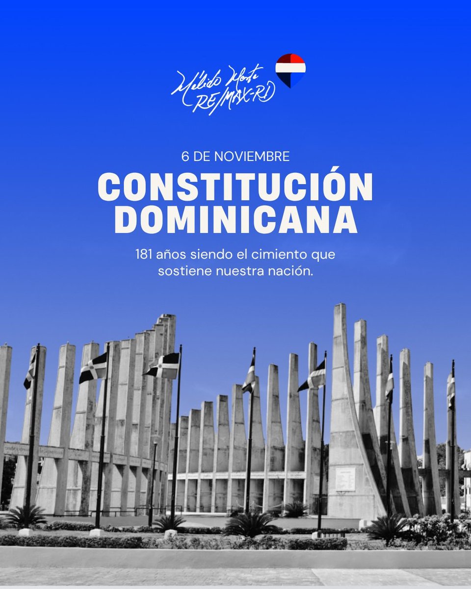 MelidoMarte's tweet photo. Desde 1844, nuestra Carta Magna ha sido el pilar que sostiene la nación y la garante de los derechos fundamentales. 181 años después, seguimos construyendo sobre esos cimientos firmes, con el trabajo honesto, la solidaridad y los valores que nos definen como dominicanos. 🇩🇴 https://t.co/Kt7MG8tmKT