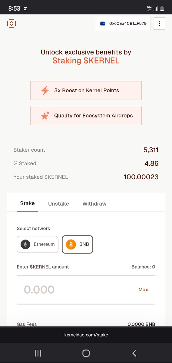 nas_snooze's tweet image. Just staked my $KERNEL with @Kernel_dao 🌱
Building the future of cross chain restaking and sustainable yield real DeFi, real innovatio
#KernelDAO #KERNEL #Restaking #DeFi #Crypto
Join me 😊 @yourcryptobabe @Blaqqueenofweb3