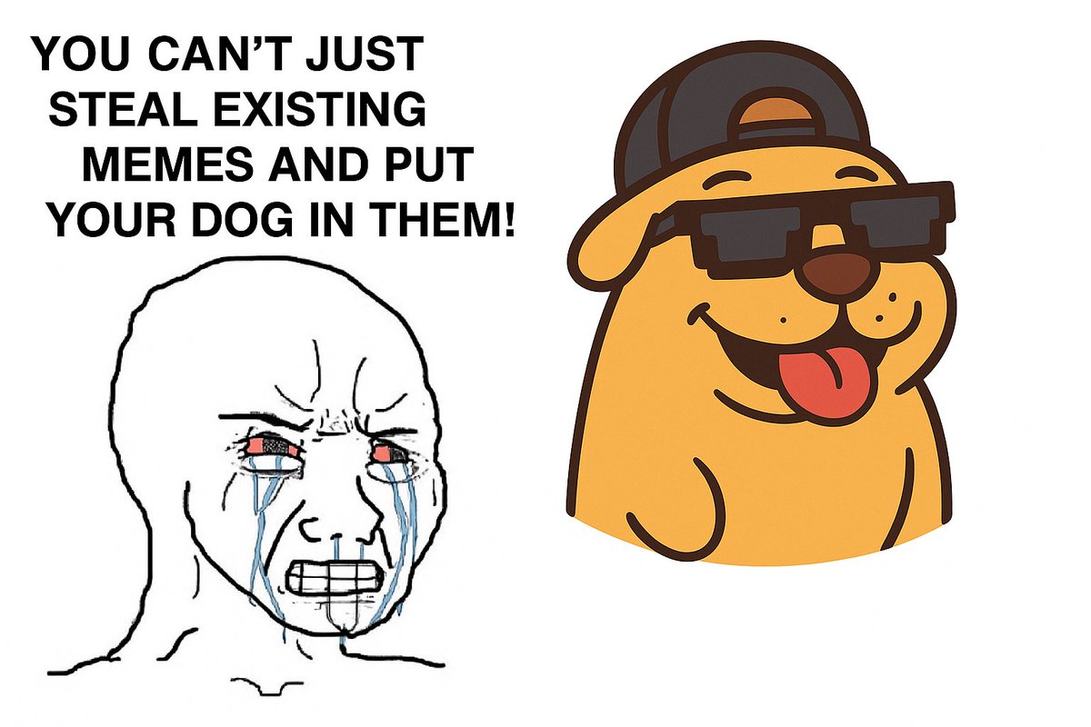 PerritoAlfred's tweet photo. ¡WOOF INVASIÓN MEME!  $PerritoAlfred se cuela en los memes clásicos de crypto – mira cómo el perrito leal 'crashea' , dejando a Doge y Pepe en el olvido.

  0% tax, pack imparable al moon.  ¿Cuál meme Perrito prefieres?
 Comenta 'WOOF CRASH'. https://t.co/1cjB4VLmEQ