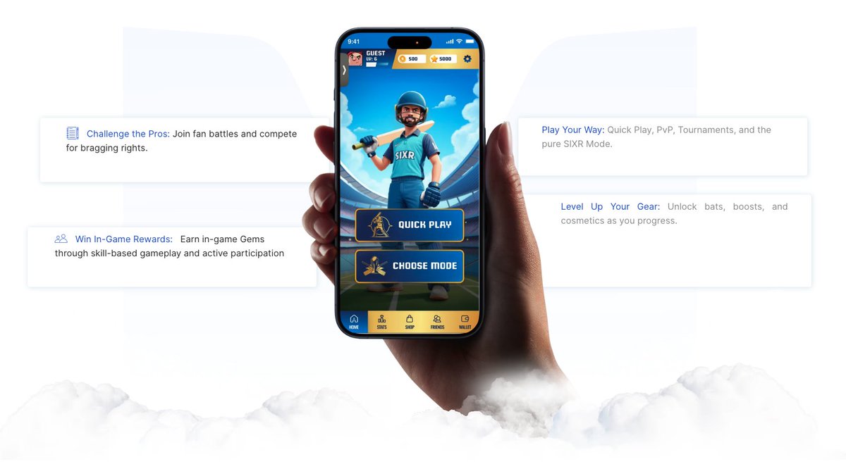 Cricket and Web3 are rare combinations, but SIXR Cricket (<a href="/SIXR_cricket/">SIXR Cricket</a>) is trying to fill that gap. If you are a cricket fan like I am (I watch test matches, all five days and 90 overs each day to give you an idea of how mad a fan I am), you'll find a home in SIXR Cricket.

SIXR