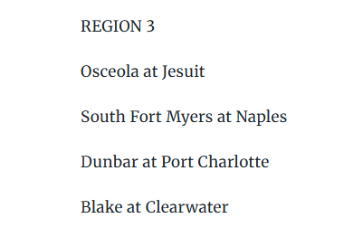 JesuitTigers_FB's tweet photo. Jesuit (9-1) is the No. 1 seed in Class 4A, Region 3 and will host No. 8-seed Osceola in a Region Quarterfinal on Nov. 14 at Alumni Field!

#AMDG #GoTigers #JesuitFootball https://t.co/CNsQ0yel6y