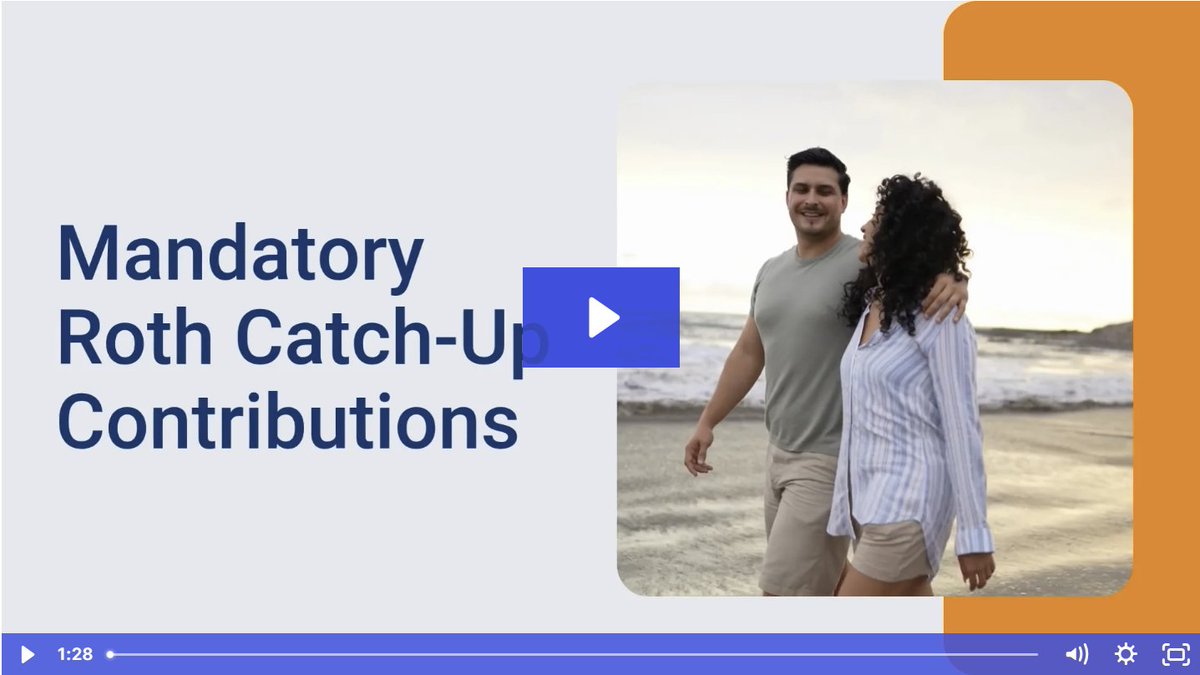 The rules for 401(k) catch-up contributions are changing, and participants may have questions. Share this participant video with clients to help guide their employees through this important update.
Watch and share the video: hubs.li/Q03QQn1S0