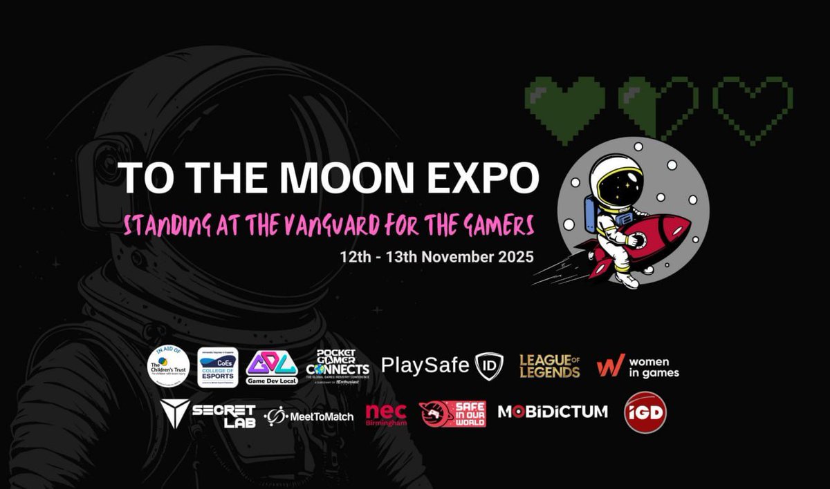 Ben__King_'s tweet photo. I don't use X enough AT ALL. but...

Me &amp; my team @ Noctal Games will be heading to @ToTheMoonExpo on both the 11th &amp; 12th Nov! 

Me and my VERY talented team will be going there in strength. If you see us or want to get a meeting on https://t.co/7sGSTQ1r2V make sure to say hi! https://t.co/BDqTYOy8YZ