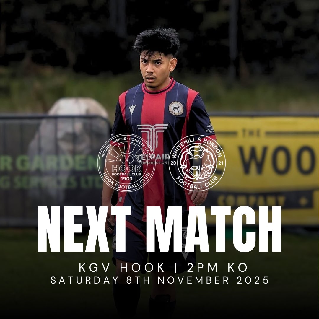 BordonFc's tweet image. 🔜𝗡𝗘𝗫𝗧 𝗨𝗣 | It’s back to league action as we travel to @HookFC1903 👊

Come down and support the lads 🤝

🔴🔵#UpTheStags 🦌