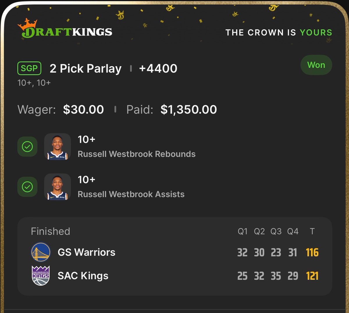 normalxfears's tweet image. I asked Russell Westbrook to be great one time, and he was. The Triple Double legend lives on!