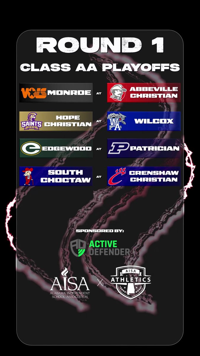 AISAathletics's tweet image. Round 1️⃣ of the AISA football playoffs starts tonight!

Follow the AISA on social media + our website for final scores and the latest updates! #AISAFootball #AISA #AISAAthletics