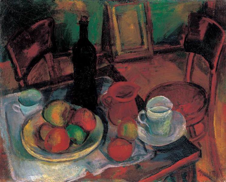 Still Life with Table and Chairs
Kmetty János
•Style: Impressionism
•Theme: Still Life
•Genre: still life
•Media: oil