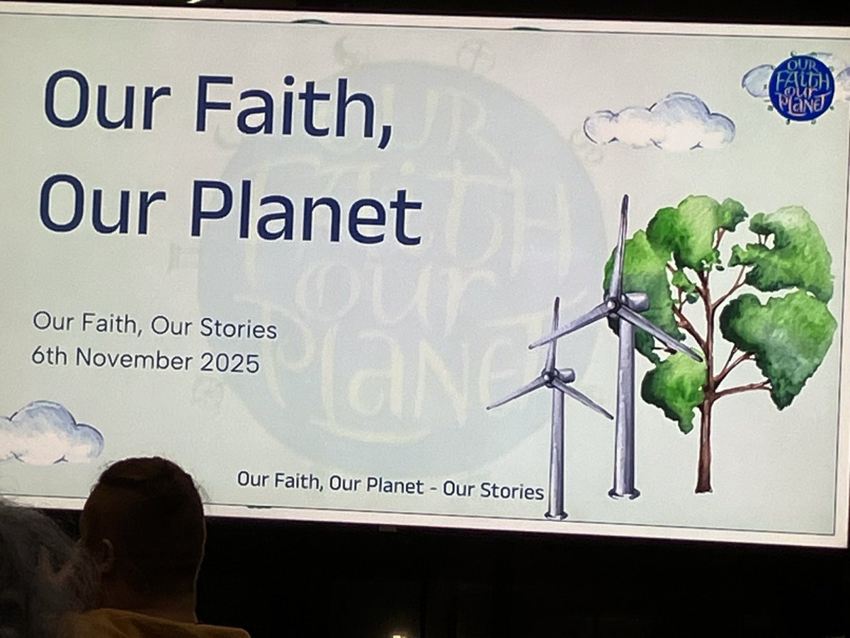 Have a look carefully at the tree in the logo for the climate change event I am attending in Manchester this evening.
