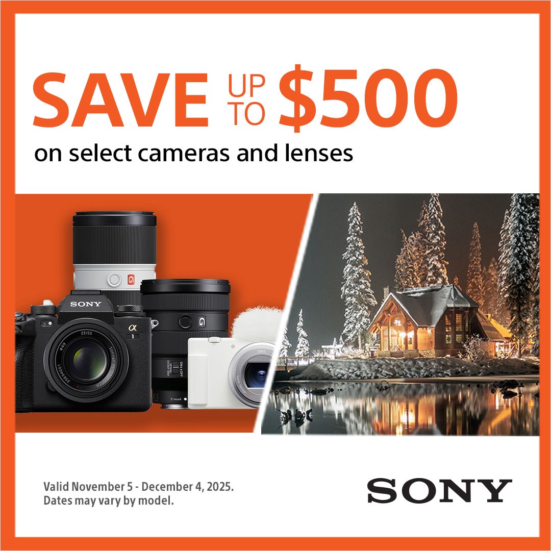 KCLVictoria's tweet photo. Big Sony Savings Have Arrived at Kerrisdale Cameras

Save up to $500 on a wide range of Sony cameras and lenses.

Featured in this promotion:
✨ Select Sony Alpha mirrorless camera
✨ High performance G Master &amp; G Lens Series

🔗https://t.co/pVtH3xsHUD

Promo runs until 12.04.25 https://t.co/ZV2YYEfhMV