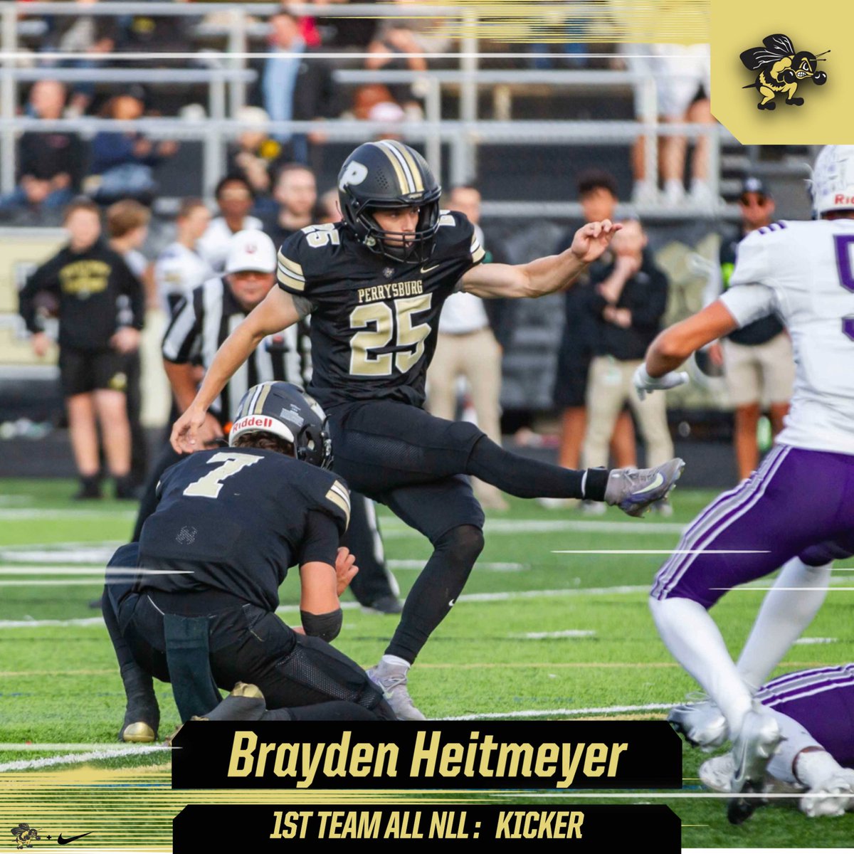 HUGE congrats to these players for their well deserved recognition. These guys were named 1st team All-NLL for their offensive positions.
Brady Maxwell - QB 
Ethan DeVries- WR
Reed Gerken - OT 
Brayden Heitmeyer - Kicker