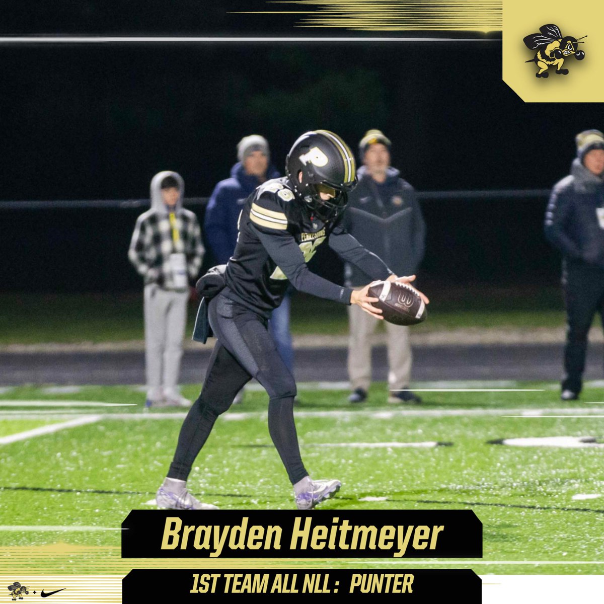 HUGE congrats to these players for their well deserved recognition. These guys were named 1st team All-NLL for their defensive positions.
Brayden Heitmeyer - Punter
Michael Duvall - ILB
Hayden Knoblauch - Safety
Darnell Gray - Corner