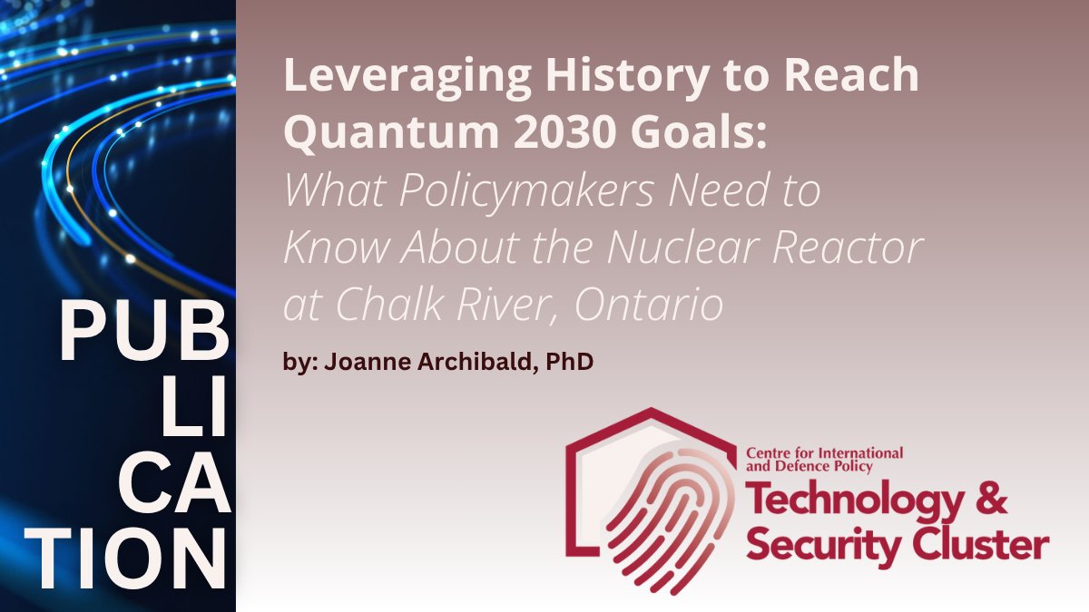 QueensCIDP's tweet image. #TechnologyandSecurity | Our publication “Leveraging History to Reach Quantum 2030 Goals” by Dr. Archibald argues that policymakers who want to leverage international relationships in the field of quantum S&amp;amp;T should look at the past for guidance. 
Link: bit.ly/47O7pdO