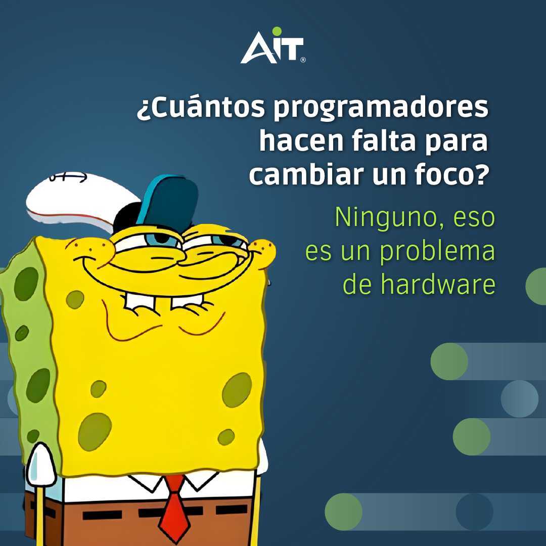 aitmx's tweet photo. #ChisteTech | Cuando todo tu mundo es software, pero la realidad es que algunas cosas siguen siendo físicas… 🤷♂️💡
https://t.co/fHBVetU0NM
#TechHumor #VidaDeProgramador #TI #AIT #EquipoTech https://t.co/AkQsLEXDVk