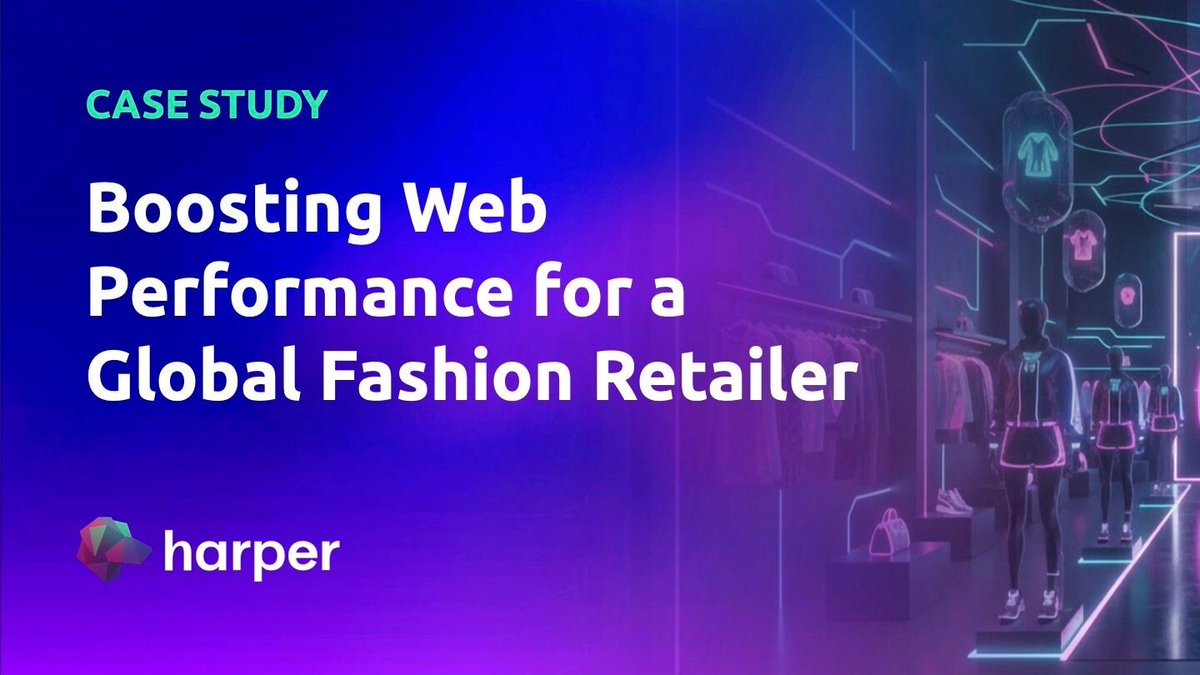 harper_fast's tweet image. A global fashion retailer used Harper to modernize its edge stack, and the results speak for themselves:

50% faster LCP
60% lower TTFB
70% faster page loads
80% higher cache hit rate

Read the case study → buff.ly/5VxO3gu

#WebPerformance #EdgeComputing #CoreWebVitals