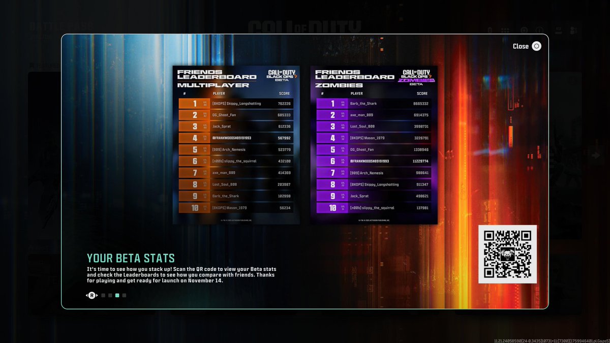 CoDForums's tweet image. What were your Call of Duty: Black Ops 7 Beta stats?