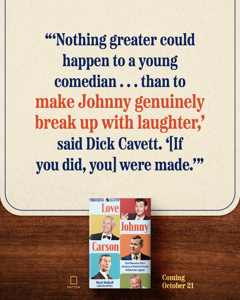 LOVE JOHNNY CARSON is the ultimate book for fans of The King of Late Night. 

Get your copy: bit.ly/lovejohnnycars…
