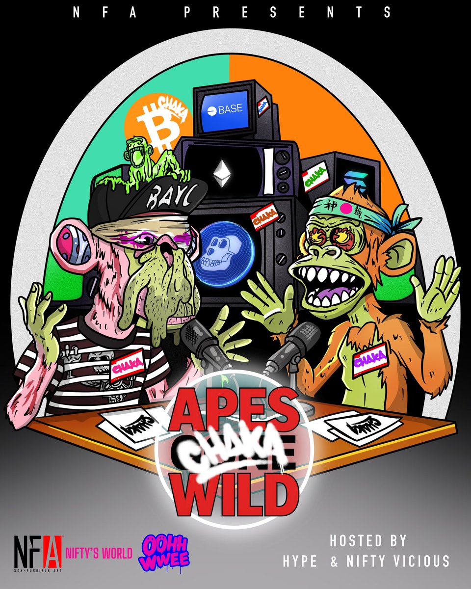 NFA_Inc's tweet image. 🚨 THIS WEDNESDAY NOVEMBER 12TH 🚨

We’re going BIG with a special NFA Space! 👀

Our guest @infamous_chaka will be in the building…and he’s picking 5 people LIVE during the space to create a custom PFP for RIGHT THEN AND THERE.

🔥Own a piece of GRAFFITI HISTORY🔥

Shoutout to…